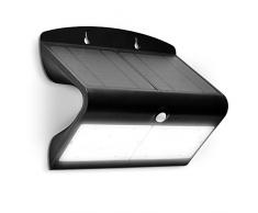 LUCECO LEXS80W40-01 - Foco de pared solar guardian pir ip44 blanco 6.8W 750lm 4000k