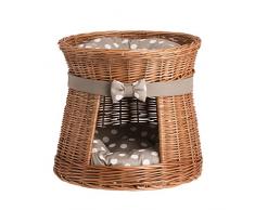 S de wicker24Â 494Â âÂ 48/PKO Pilka Basketball Gato Cesta de Mimbre, Cesta, honiggelb, 48Â x 48Â x 43Â cm