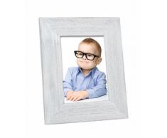 Deknudt Frames S45AF1-40.0X50.0 - Marco de fotos (madera de pino, 60,2 x 50,2 x 1,4 cm), color blanco