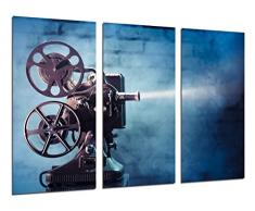Poster FotogrÃ¡fico Historia Cine Antiguo Hollywood, Proyector TamaÃ±o total: 97 x 62 cm XXL