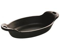 Lodge Fuente Ovalada c/Asas Cocina y Mesa Mini 0.27L INLODGE.HMSOV, Inoxidable, Negro