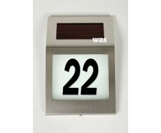 Lámpara solar números para casas LPH de acero inoxidable