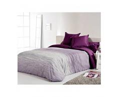 Reig Martí Chil - Juego de funda nórdica jacquard, 3 piezas, para cama de 150 cm, color morado