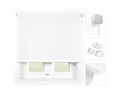 Blindecor Ara Premium | Estor Liso translÃºcido Blanco, 160 x 190 cm (Ancho por Alto). TamaÃ±o de la Tela 157 x 185 cm . Estores para Ventanas