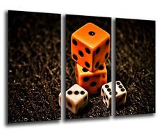 Poster FotogrÃ¡fico Juego de Dados Vintage TamaÃ±o total: 97 x 62 cm XXL