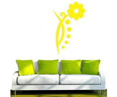 INDIGOS Adhesivo para Pared, Vinilo, Amarillo, 60 x 10 x 10 cm