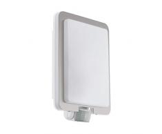 EGLO MUSSOTTO lámpara de Pared, 28 W, Edelstahl, Weiss