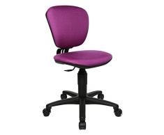 Topstar High Kid Silla giratoria Infantil, Tela, Morado, 40 x 43 x 90 cm
