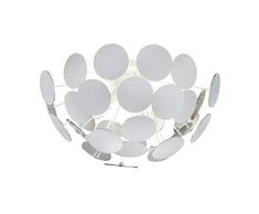 Trio Lighting Discalgo Plafon E14, Blanco Mate, 54 x 54 x 30 cm