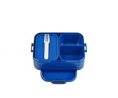 Mepal - Fiambrera Bento Take A Break midi - Lonchera Con Bento Box - Lunch Box para SÃ¡ndwiches, PequeÃ±os TentempiÃ©s y Sobras - Merienda & Almuerzo - Con Compartimentos - 900 ml - Vivid Blue