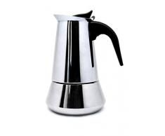 Nerthus FIH 248 Cafetera InducciÃ³n 4 Tazas, Acero inoxidable, color Plata