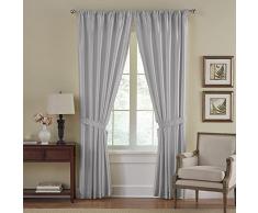 Elrene Home Fashions 026865721874 - Cortina de Ventana Plisada para oscurecimiento y Ahorro de energÃ­a, Gris, 52 x 84