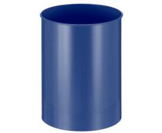 V-Part VB 100300 - Papelera cilÃndrica de metal (30 L), color azul