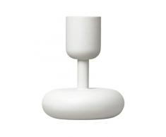 Iittala Nappula Candelabro, Candelero, Soporte, Candelero, Velas, Acero Recubierto con Polvo, Blanco, 10.7 cm, 1009082