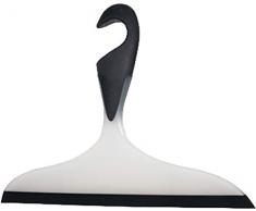 Wenko Loano Limpiacristales para Baño, Negro, 17x23x3 cm