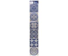 Plage Smooth - Tiles DecoraciÃ³n Adhesiva para Azulejos, Vinilo, Azul, 15x15 cm, 6 Unidades