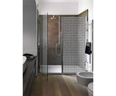Plage 161003 - Adhesivo Decorativo para Pared de Ducha (Vinilo, 80 x 200 cm), Color Gris