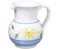 Ceramiche Siciliane Ruggeri Ceramiche S.R_8058259008638 Shiny Daisy - Jarra (500 ml), multicolor