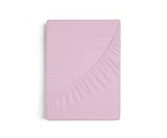 Burrito Blanco | Sábanas bajeras 150x190/200 cm | Cama de 150 cm(+ Medidas Disponibles) | Tejido de Algodón-Poliéster 50/50 | Diseño A7 Rosa