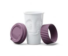 FIFTYEIGHT PRODUCTS ToGo Lecker - Taza (porcelana, 400 ml), diseÃ±o de bayas de vino