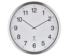 TFA Dostmann Reloj de Pared analÃ³gico XXL 60.3548.02, 50 cm de diÃ¡metro, Marco de Metal, Esfera Grande, Blanco, 508 x 65 x 508 mm
