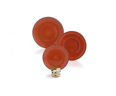 Quid VITA Vajilla de gres Naranja de 18 piezas para 6 servicios, 4475410