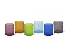Excelsa Aurora - Juego de 6 vasos multiusos, cristal