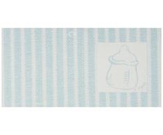 Mopec Tarjeta librito de un biberÃ³n en Color Azul Surtido en 3 Estampados Diferentes, Pack de 102 Unidades, Cartulina, Blanco, 0.02x6.40x4.00 cm