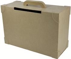 Decopatch Caja de Papel machÃ© Maleta para Boda, marrÃ³n