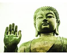 60 x 80 cm Martin Tim Tian Buda marrÃ³n, Hong Kong ImpresiÃ³n de Lienzo