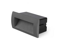 Faro Barcelona Sedna 70147 - Empotrable (bombilla incluida) LED, cuerpo de aluminio, color gris