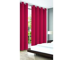 Albani MIA DimOut - Cortina con Ojales (280 x 140 cm), Color Granate