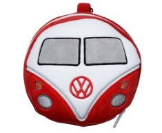 Puckator Coussin de Voyage Relaxeazzz PeluchÃ© 2-en-1 Avec Masque Yeux Volkswagen-Van Bus Combi VW T1 Rouge Cojines, Multicolor, Ãºnico