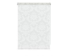 GARDINIA Mini Estor Enrollable con Abrazadera, Opaco, Todas Las Piezas de Montaje Incluidas, Color Blanco, 75 x 175 cm