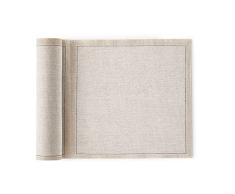 MY DRAP â Rollo de 20 servilletas de tela | Servilletas para Evento | 50% Lino - 50% AlgodÃ³n | Reutilizables | 20 x 20 cm | Color Natural | Formato Rollo, en Unidades Precortadas
