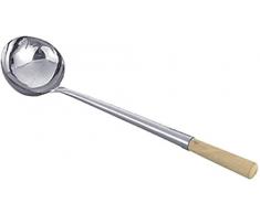 JADE TEMPLEÂ âÂ CucharÃ³n para Wok, Alrededor, Acero Inoxidable, Plata, Acero Inoxidable, Plata, 56 x 34 x 41 cm