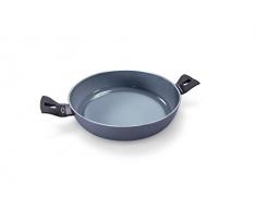 Moneta Aria Finegres Cacerola Baja, Aluminio, Gris, 28 cm, para todo tipo de cocinas incluida inducciÃ³n