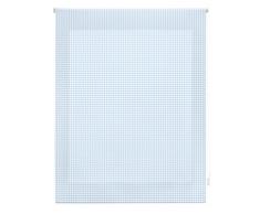 Blindecor Vichy Estor Enrollable, Tela, Cuadros Celeste, 160 x 180 cm