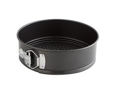Quid Sweet Grey - Molde de horno desmontable redondo, Negro, 20 cm