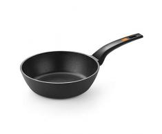 BRA Efficient Sartén Honda 24 cm, Aluminio Fundido con Antiadherente Platinum Plus, Apta para Todo Tipo de cocinas incluida inducción, Libre de PFOA