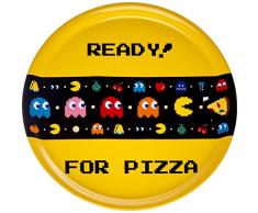 Excelsa Pacman - Plato para pizza, 31 cm, porcelana, multicolor