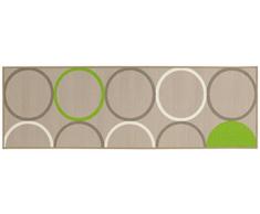 ABC Alfombra Opty Beige/Verde 57 x 140 cm