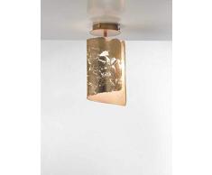 Selene - Plafón de papel de 70 W, color dorado