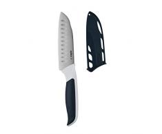 Zyliss E920214 Comfort Cuchillo Santoku Mini, 12cm, Acero Inoxidable Japonés, Mango Gris Oscuro/Blanco, Cuchillo de Cocina para Verduras, Apto Para Lavavajillas, 5 Años de GarantÃa