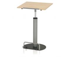 Kettler 06018-273 High Point Basic - Pupitre para escribir de pie, tabla de arce, color plateado