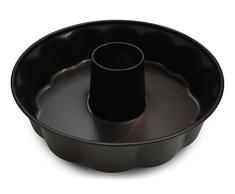 Guardini, Gardenia, Molde para Tarta con cono en Forma de flor, 26 cm. Material: Acero con Revestimiento Antiadherente, Color Negro.