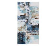 Angie Decoration Atlas Turquesa Marino Cuadro, Acrílico, Azul, 40 x 80 cm