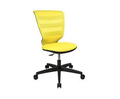 Topstar X-Pander Junior Silla giratoria Infantil, Tela, Amarillo, 54 x 44 x 89 cm