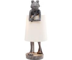 Kare LÃ¡mpara de Mesa Animal, Frosch Grau, 23 cm