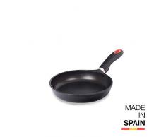 Valira Black - Sartén Premium de 22 cm hecha en España, aluminio fundido con antiadherente reforzado, apta para inducción